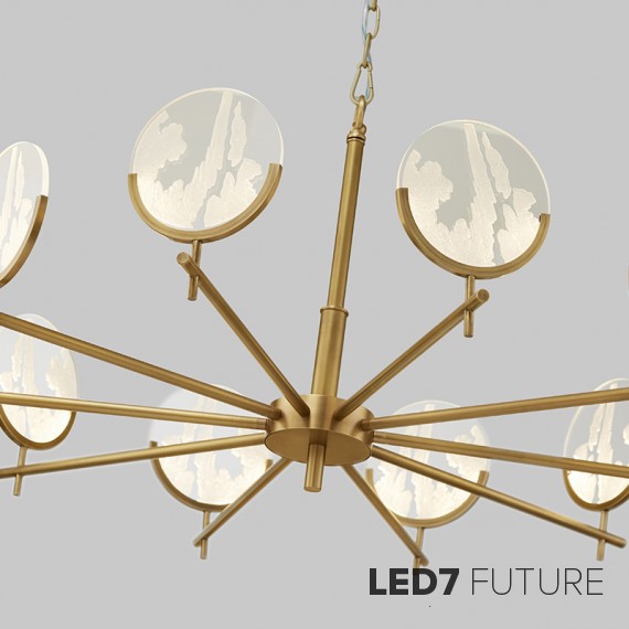 Loft Industry Modern - Lens Mountain Chandelier